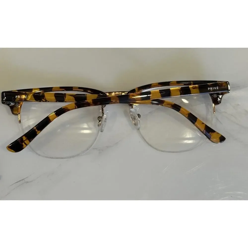 Prive Revaux Handcrafted The Entrepreneur Tortoise 52-18-137 Handmade w/Case NEW